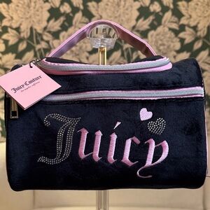 Juicy Couture Black and Pink Cosmetic Bag NWT